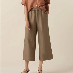 The Elastic Waist Wide Leg Pant